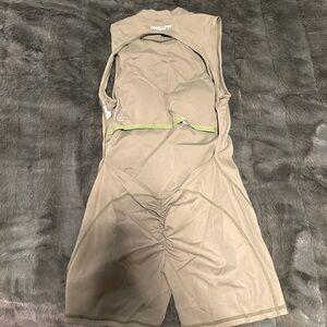 DIOSAFIT Olive Green Open back Romper